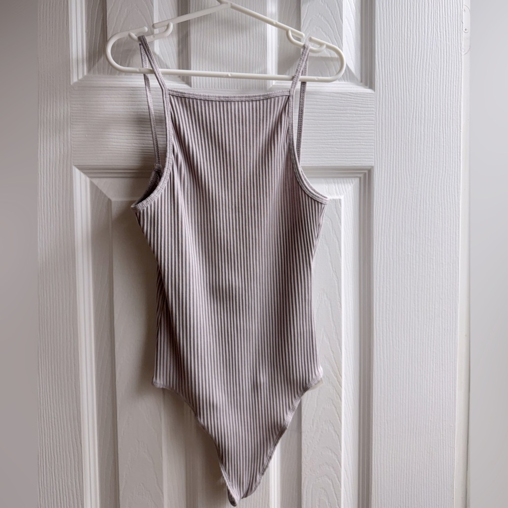 WILFRED lilac backless bodysuit